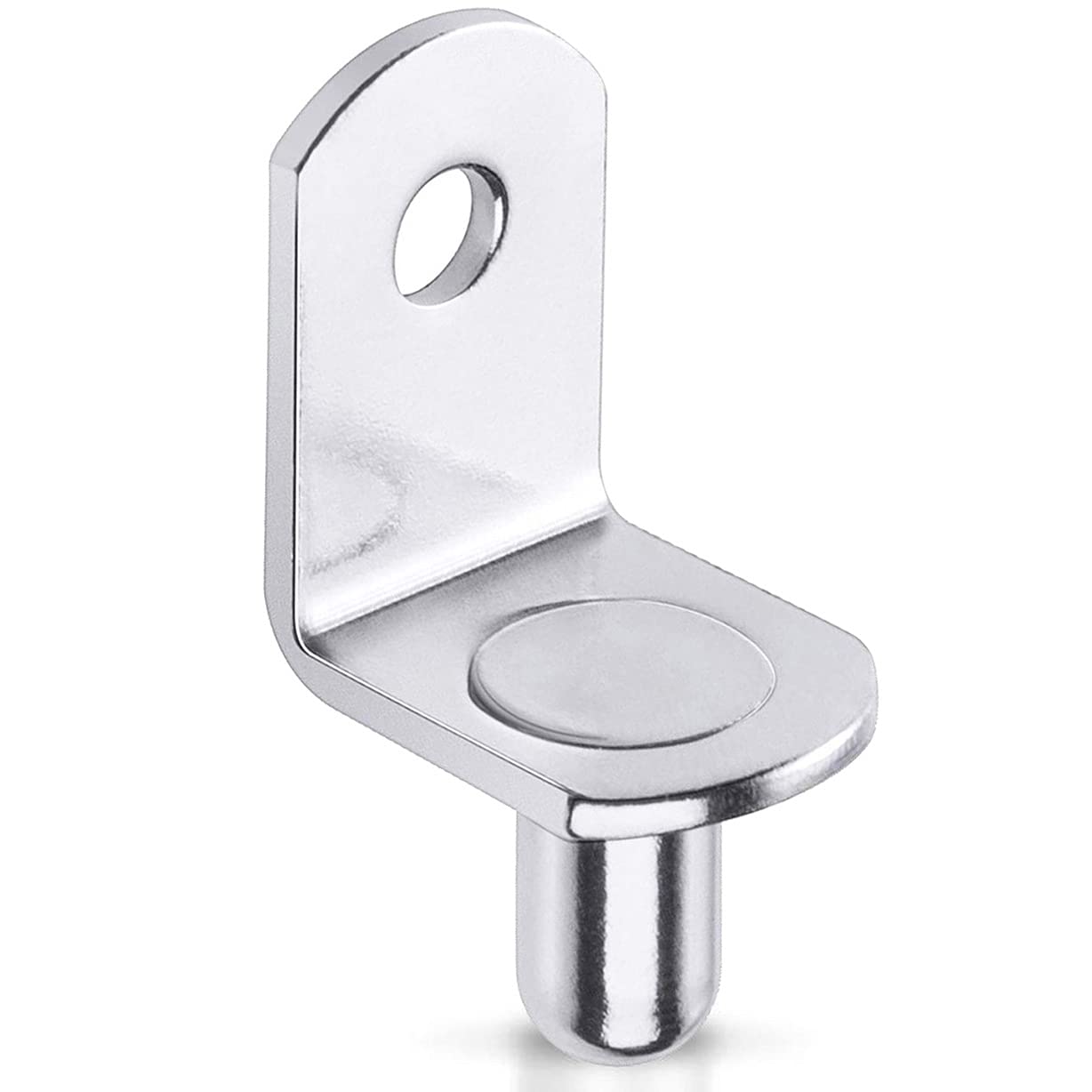Serplex® 30Pcs Shelf Support Pegs,1/4 Inch Diameter Shelf Bracket Pegs with Hole,Nickel Plated L-Shaped Clips for Kitchen & Bookcase Shelf Cabinet Furniture Closet Shelf Pins Support-Metallic Serplex® 30Pcs Shelf Support Pegs,1/4 Inch Diameter Shelf Bracket Pegs with Hole,Nickel Plated L-Shaped Clips for Kitchen & Bookcase Shelf Cabinet Furniture Closet Shelf Pins Support-Metallic